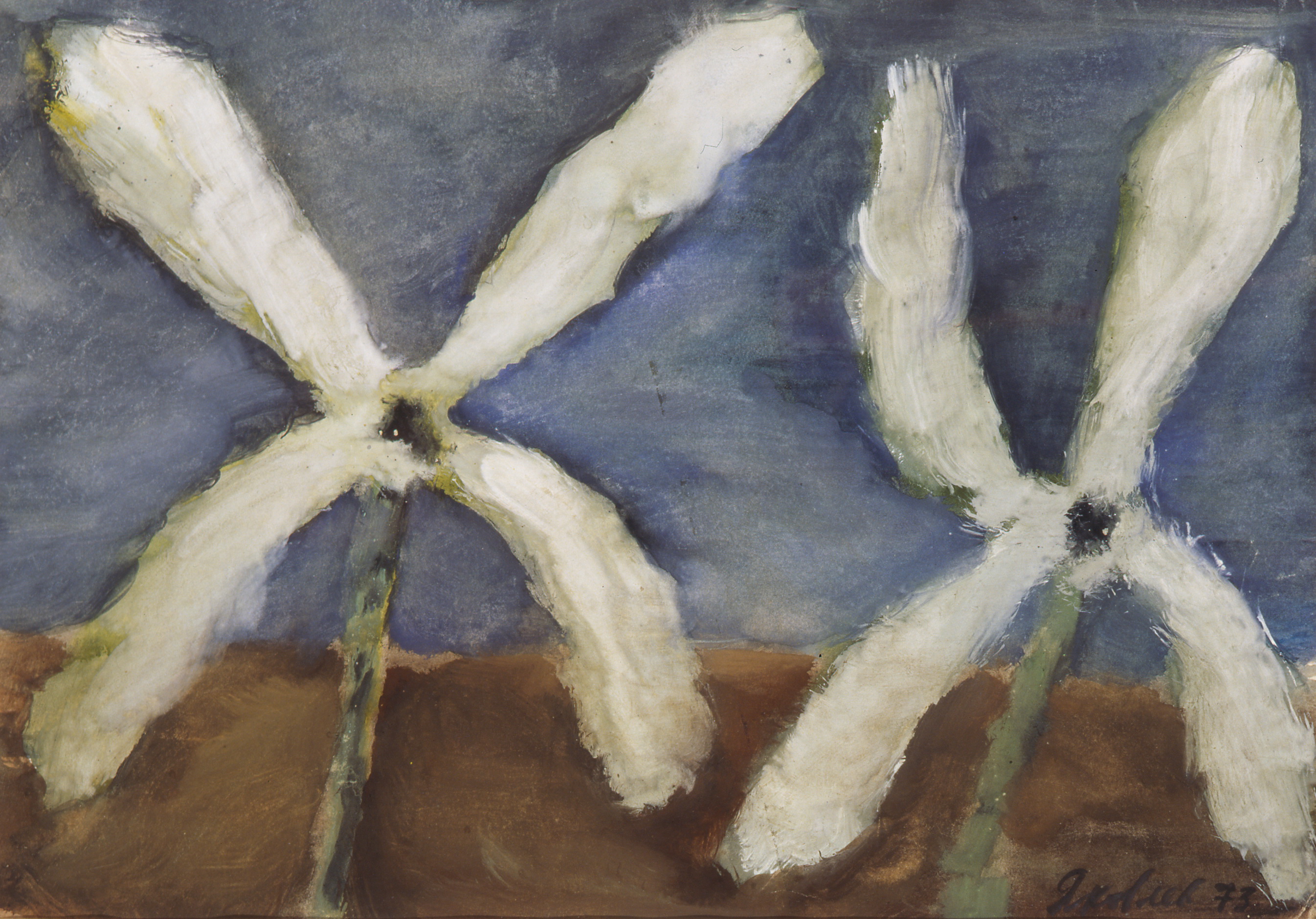 Владимир Яковлев. Два белых цветка. 1973