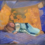 © Третьяковская галерея Павел Кузнецов "Спящая в кошаре", 1911 г.