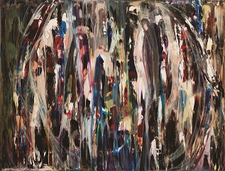 Edward Bekkerman, In the Beginning, 2008, mixed media on canvas, 170 x 130 cm