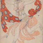 Эскиз костюма Клеопатры для Иды Рубинштейн к балету «Клеопатра» ("Египетские ночи") 1909